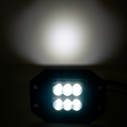 Pair 30W LED Work Light Bar CREE Flood Flush Mount 12V 24V Truck Reverse 5 inch - Image 4