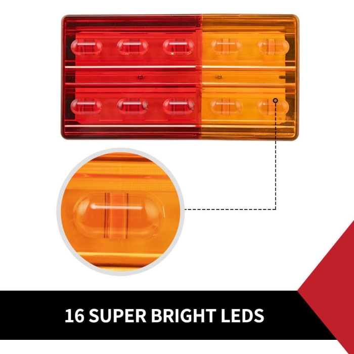 2x LED Tail Lights Indicator & Brake Lights Submersible 12V - Image 3