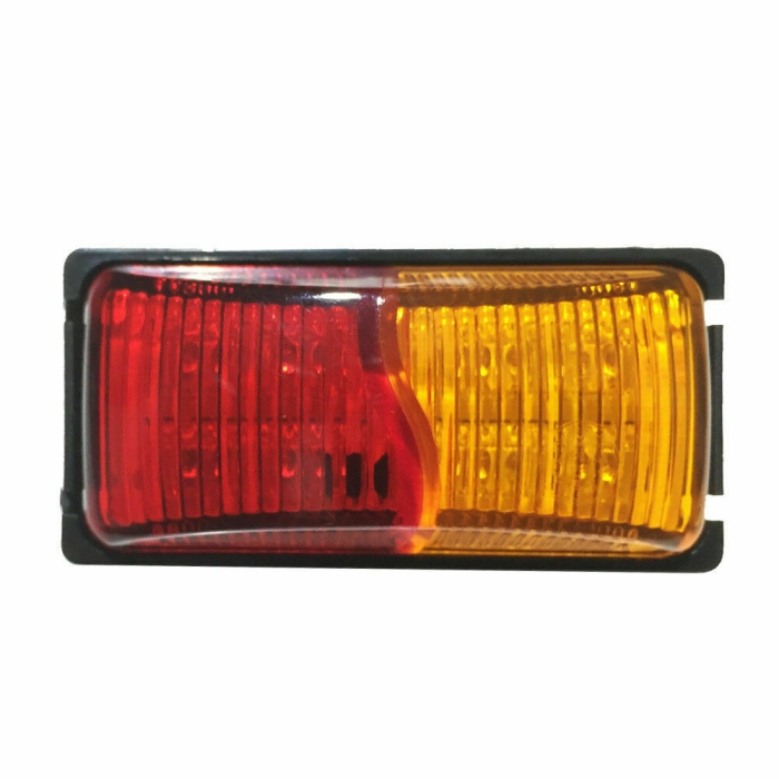 4X LIGHTFOX LED Side Marker Amber RED Indicator Trailer Clearance Lights - Image 2
