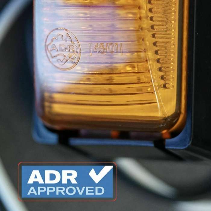 4X LIGHTFOX LED Side Marker Amber RED Indicator Trailer Clearance Lights - Image 4