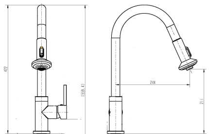 Basin Mixer Tap Faucet -Kitchen Laundry Bathroom Sink - Image 6