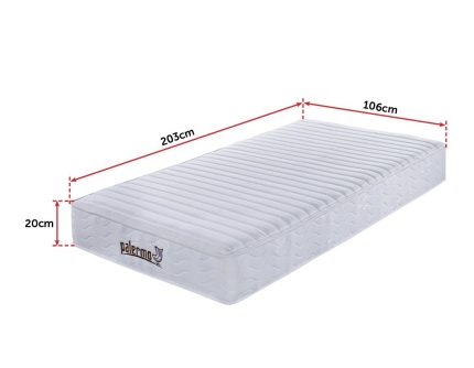 Palermo Contour 20cm Encased Coil King Single Mattress CertiPUR-US Certified Foam - Image 2