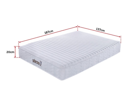 Palermo Contour 20cm Encased Coil Double Mattress CertiPUR-US Certified Foam - Image 2