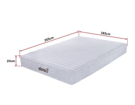 Palermo Contour 20cm Encased Coil King Mattress CertiPUR-US Certified Foam - Image 2