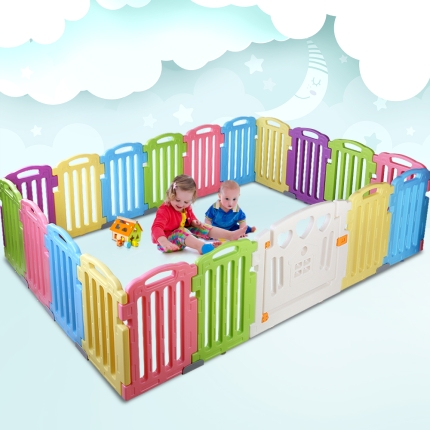 Cuddly Baby 19-Panel Plastic Baby Playpen Kids Toddler Fence - Image 7