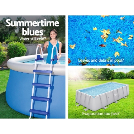Bestway 3.66m Swimming Pool Cover For Above Ground Pools Cover LeafStop - Image 4