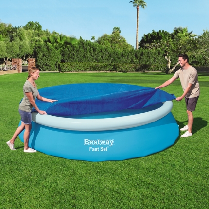 Bestway 3.66m Swimming Pool Cover For Above Ground Pools Cover LeafStop - Image 7