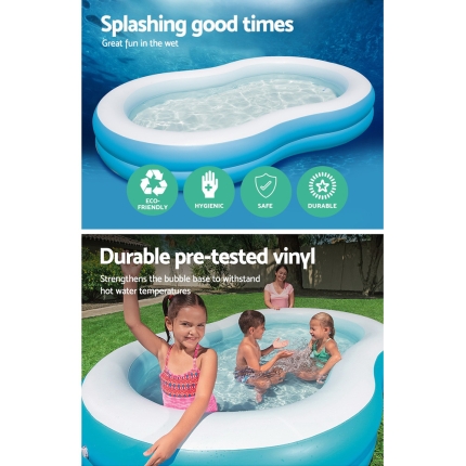 Bestway Inflatable Kids Pool Swimming Pool Family Pools 2.62m x 1.57m x 46cm - Image 4