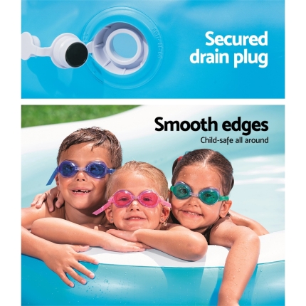 Bestway Inflatable Kids Pool Swimming Pool Family Pools 2.62m x 1.57m x 46cm - Image 6