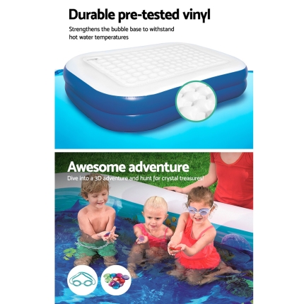 Bestway Inflatable Kids Pool Ground Play Pool 3D Undersea Aquarium outdoor - Image 6