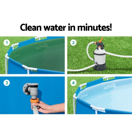 Bestway 530GPH Flowclear Sand Filter Swimming Above Ground Pool Cleaning Pump - Image 4