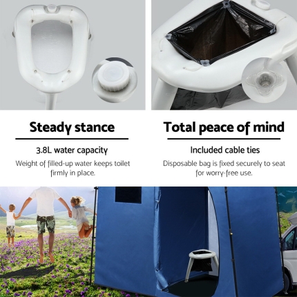 Outdoor Portable Folding Camping Toilet - Image 6