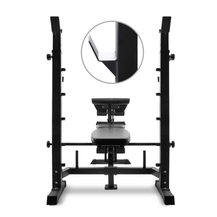 Everfit Multi-Station Weight Bench Press Fitness 48KG Barbell Set Benches Gym - Image 3