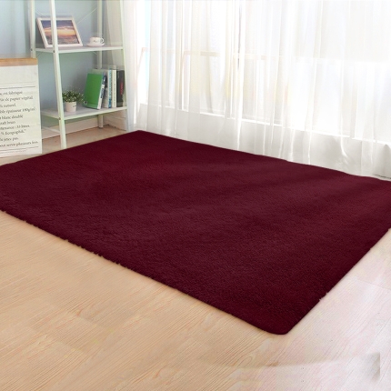 Artiss Ultra Soft Shaggy Rug Large 200x230cm Floor Carpet AntiUnbrandedslip Area Rugs Burgundy - Image 7