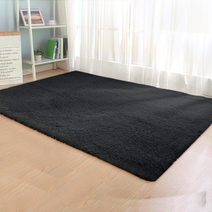 Artiss Floor Rugs Ultra Soft Shaggy Rug Large 200x230cm Carpet Mat Area Black - Image 7