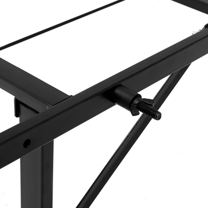 Artiss Foldable Double Metal Bed Frame - Black - Image 3