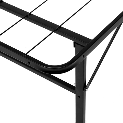 Artiss Foldable Double Metal Bed Frame - Black - Image 5