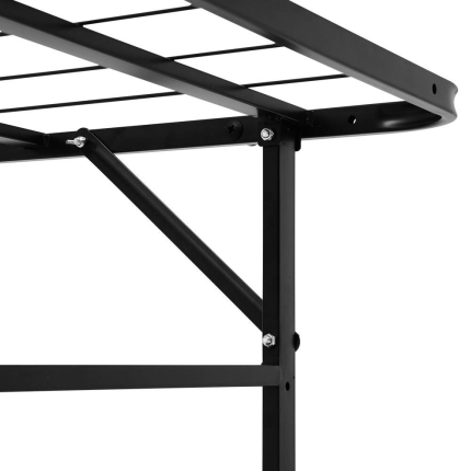 Artiss Foldable Double Metal Bed Frame - Black - Image 6