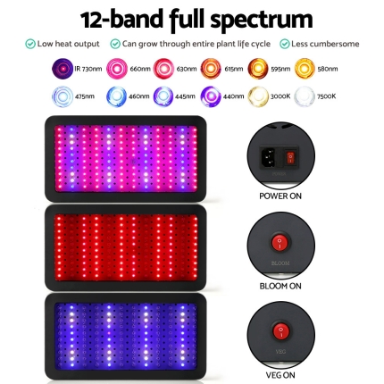 Green Fingers 1200W LED Grow Light Full Spectrum - Image 4