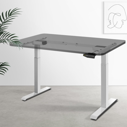 Artiss Motorised Standing Desk - White - Image 7