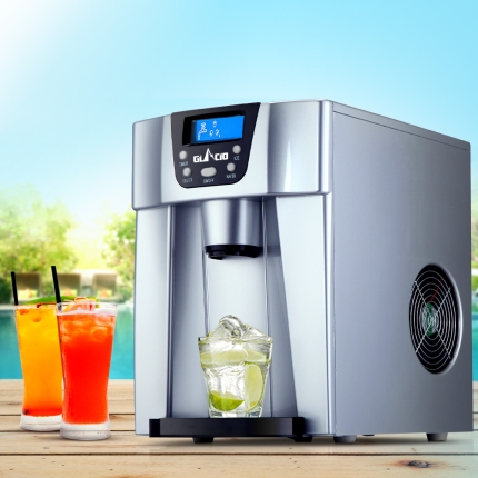 Devanti 2L Portable Ice Cuber Maker & Water Dispenser - Silver - Image 7