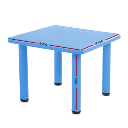 Keezi 60X60CM Kids Children Painting Activity Study Dining Playing Desk Table - Image 2
