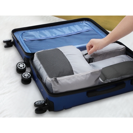 Wanderlite 7PCS Grey Luggage Organiser Suitcase Sets Travel Packing Cubes Pouch Bag - Image 4