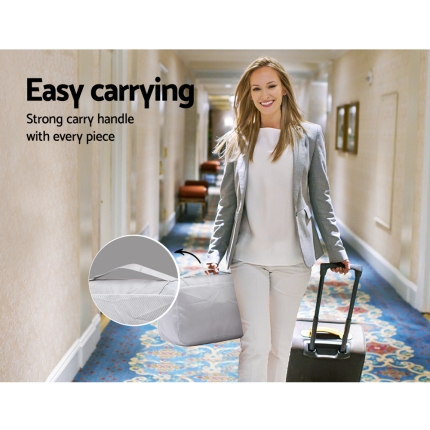 Wanderlite 7PCS Grey Luggage Organiser Suitcase Sets Travel Packing Cubes Pouch Bag - Image 6