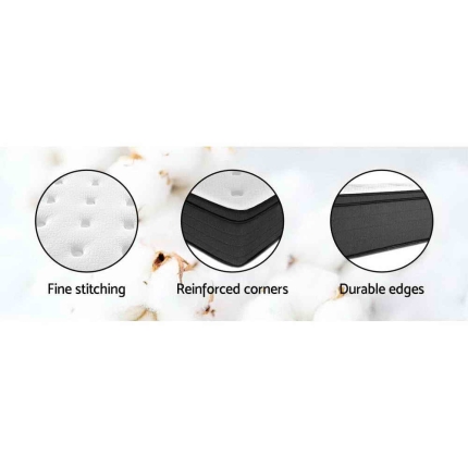 Giselle Bedding Queen Size Mattress Euro 7 Zone Top Pocket Spring 34cm - Image 5