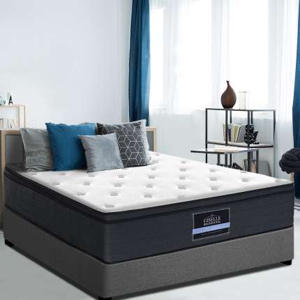 Giselle Bedding Queen Size Mattress Euro 7 Zone Top Pocket Spring 34cm - Image 7
