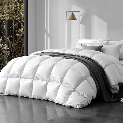 Giselle Bedding 800GSM Goose Down Feather Quilt Cover Duvet Winter Doona White Queen - Image 7