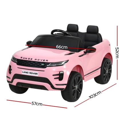 Kids Ride On Car Licensed Land Rover 12V Electric Car Toys Battery Remote Pink - Image 2