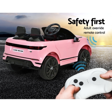 Kids Ride On Car Licensed Land Rover 12V Electric Car Toys Battery Remote Pink - Image 6