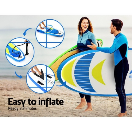 Weisshorn 11FT Stand Up Paddle Board Inflatable SUP Surfborads 15CM Thick - Image 6