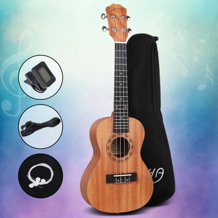 ALPHA 23 Inch Concert Ukulele Mahogany Ukeleles Uke Hawaii Guitar - Image 7