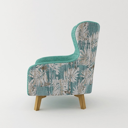 Rose Arm Chair Printing on Back - Image 6