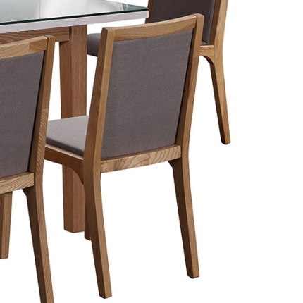 2X Galaxy Dining Chair Grey and Ash Colour - Image 3