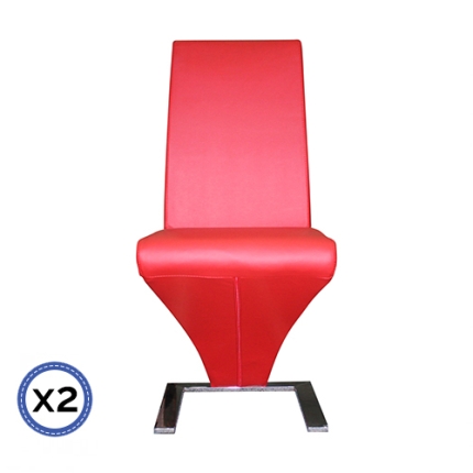 2 X Z Chair Red Colour - Image 3