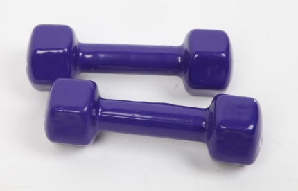 2kg Dumbbells Pair PVC Hand Weights Rubber Coated - Image 3