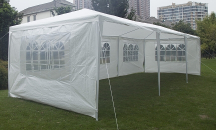 3x9m Wedding Outdoor Gazebo Marquee Tent Canopy White - Image 3