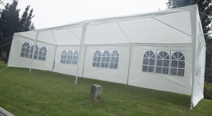 3x9m Wedding Outdoor Gazebo Marquee Tent Canopy White - Image 4