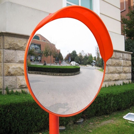 60cm Round Convex Mirror Blind Spot Safety Traffic Driveway Shop Wide Angle - Image 2