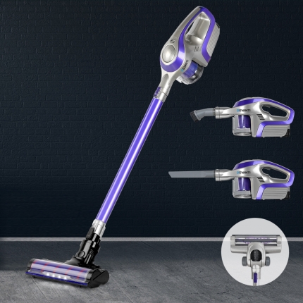 Devanti Cordless 150W Handstick Vacuum Cleaner - Purple and Grey - Image 7