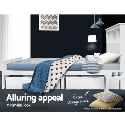 Artiss King Single Wooden Timber Bed Frame - Image 6