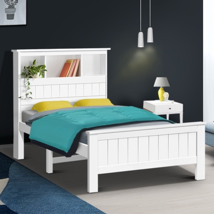 Artiss King Single Wooden Timber Bed Frame - Image 7