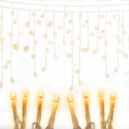Jingle Jollys 500 LED Christmas Icicle Lights 20M Fairy String Party Wedding Garden Warm White - Image 8