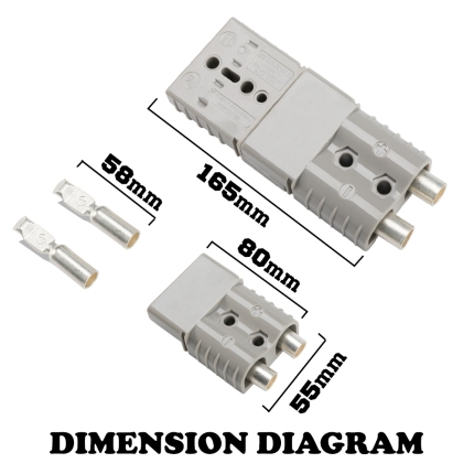6 x Anderson Style Plug Premium 120AMP Exterior Connector DC Power SOLAR CARAVAN - Image 6