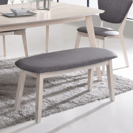 Dining Bench Chair Upholstered Solid Hardwood - Image 3