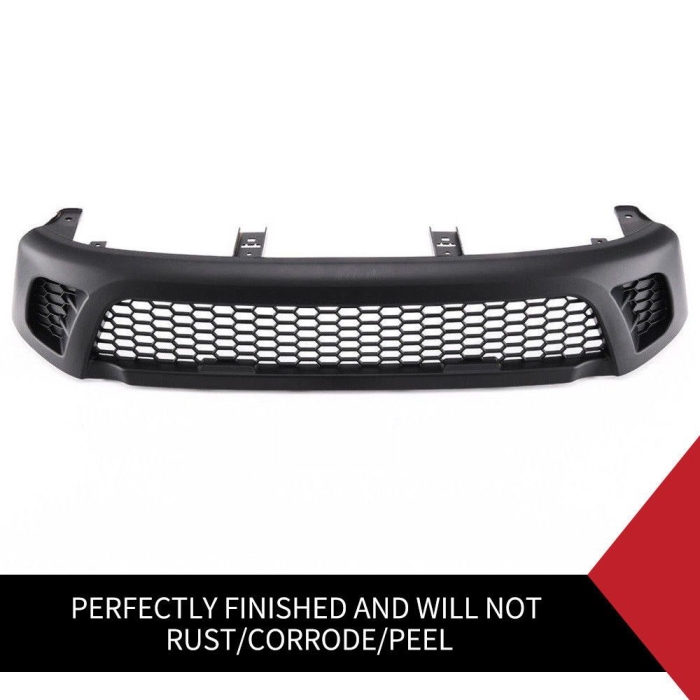 Front Grill Grille ABS Matt Black Fit Toyota Hilux Revo SR SR5 TRD 2015-2017 - Image 5