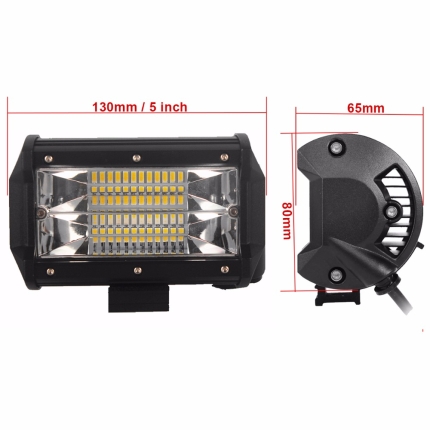 2x 5inch Flood LED Light Bar Offroad Boat Work Driving Fog Lamp Truck Scene 4x4 - Image 5